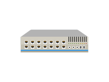 A graphic of a server